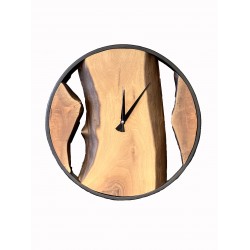 Live edge wooden wall clock